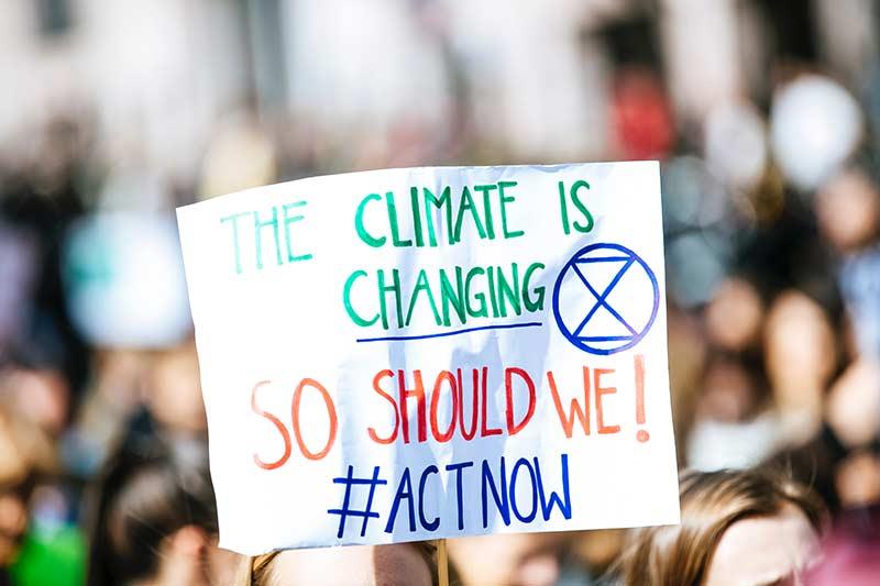 climate change banner