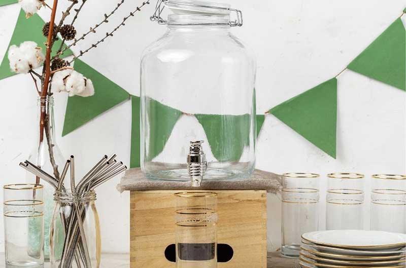 4 Ways to Repurpose a Shimmering Glass Drink Dispenser