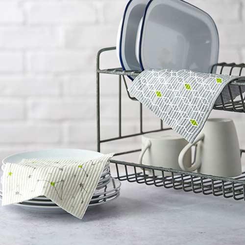 Pure Linen Dishcloths That Naturally Deter Bacteria 15x20ins – The Crockery  Barn - Green Routine - Your Sarong