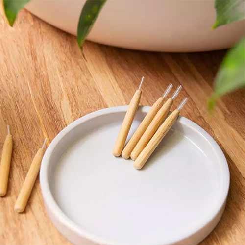 eco friendly interdental brushes made from bamboo