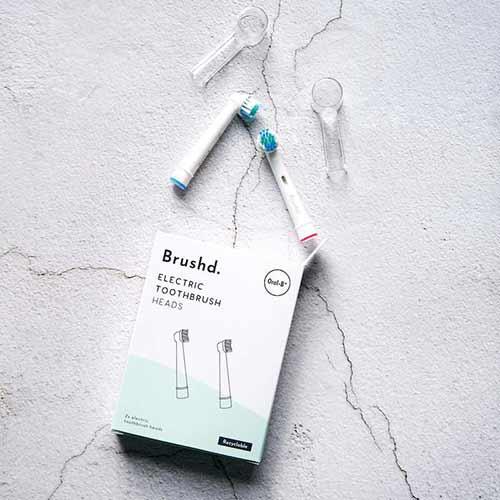 recyclable electric toothbrush heads