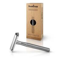 silver safety razor