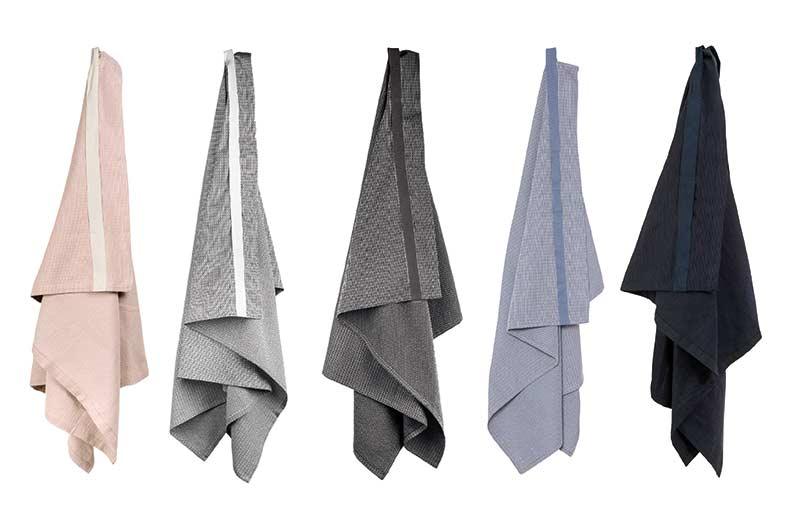 large wellness towels hanging up