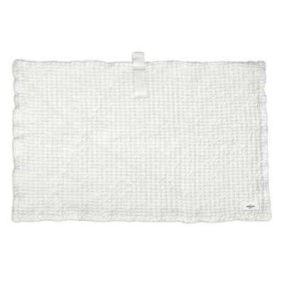 cotton bath mat in white