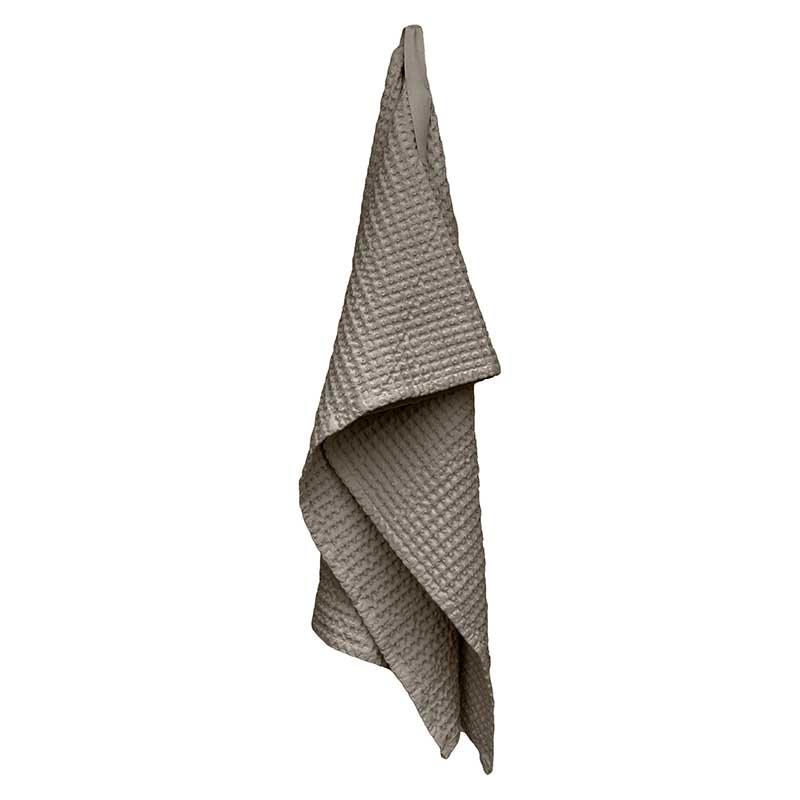 medium waffle bath towel in clay