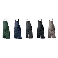 organic cotton aprons in 5 colours
