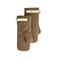 organic cotton oven mitts in khaki