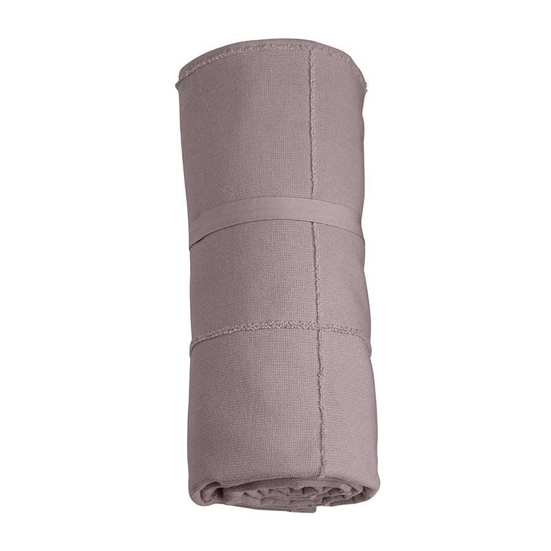 rolled up calm towel to go