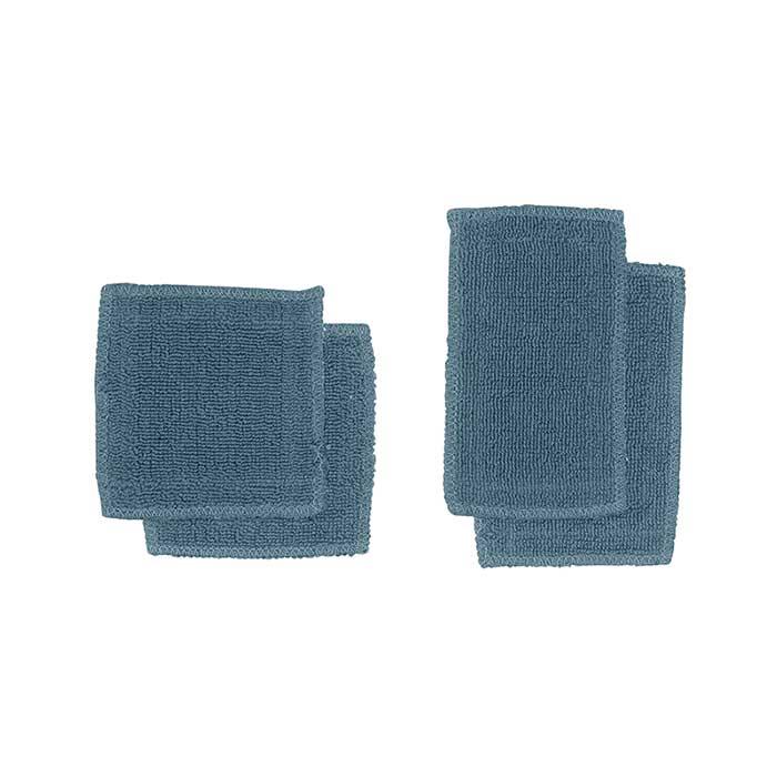 grey blue organic makeup pads