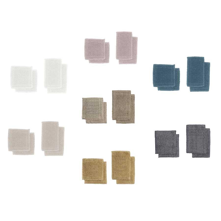 organic makeup pads in 7 colours