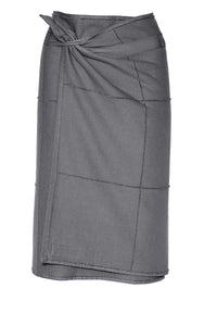 calm towel to wrap in dark grey