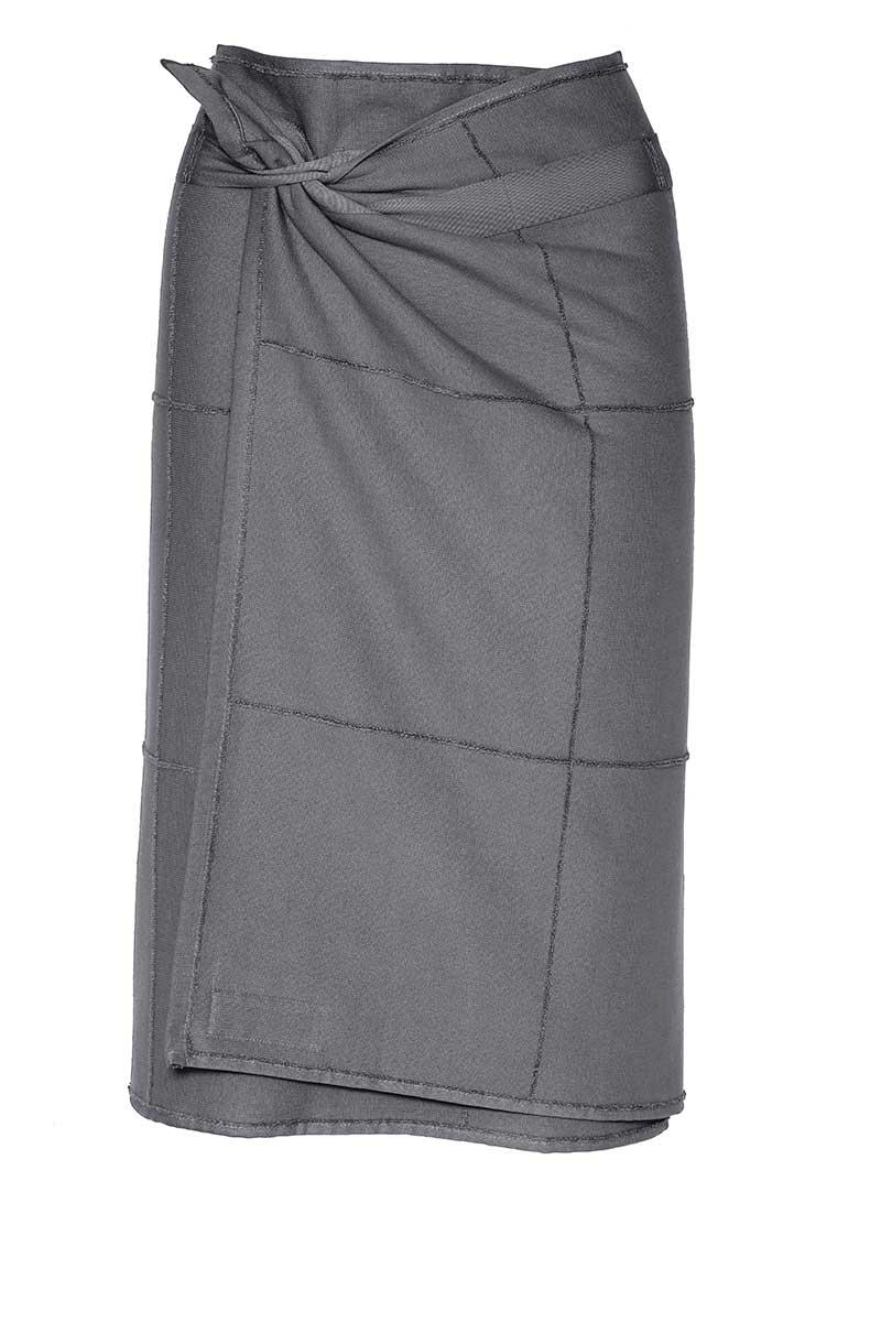 calm towel to wrap in dark grey