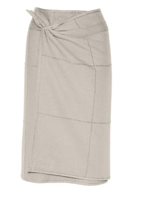 organic towel wrap around someone