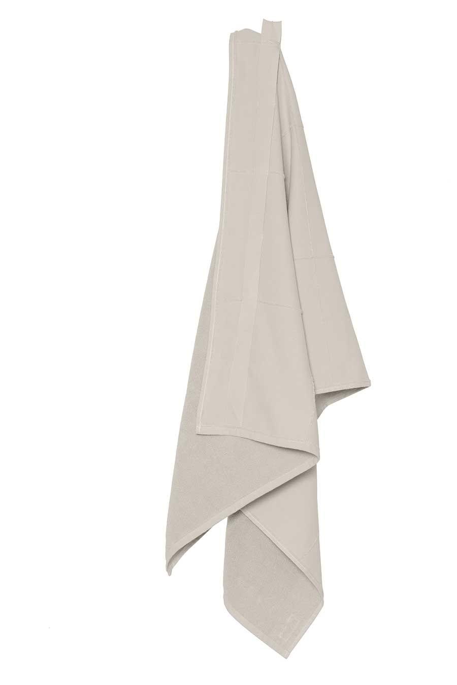 organic towel wrap in stone