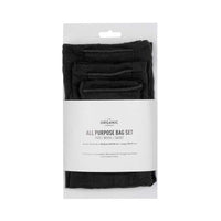 all purpose bag set in black in packaging