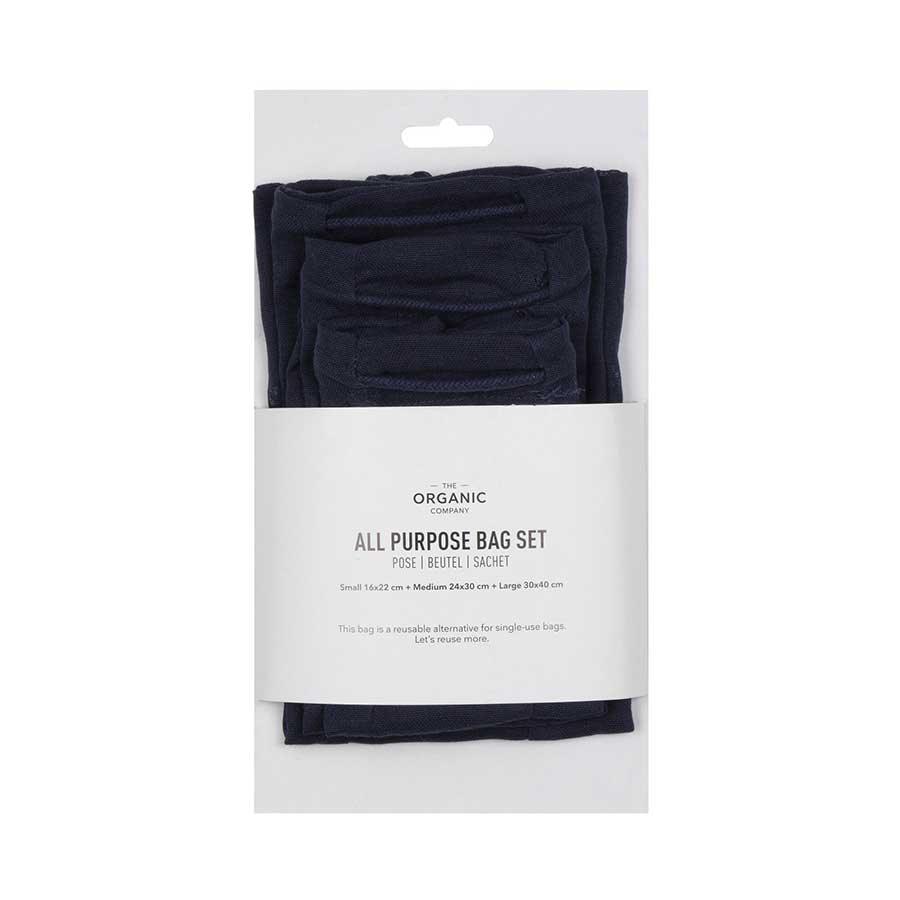 all purpose bag set in dark blue colour