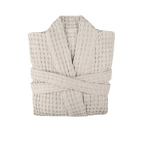 big waffle bathrobe in stone
