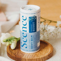 body moisturiser stick in fragrant berry scent