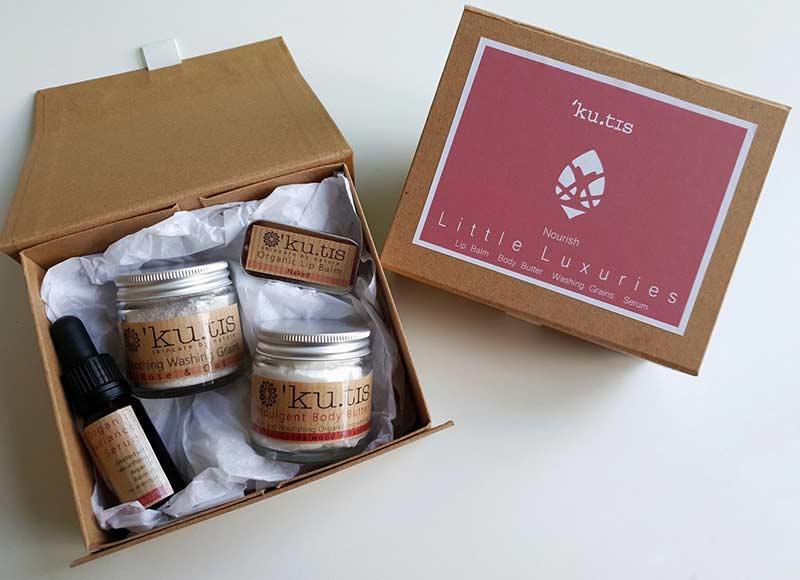 kutis little luxuries gift set packed in gift box
