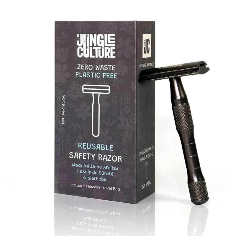 executive black metal safety razor