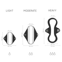 reusable sanitary pads technical drawing