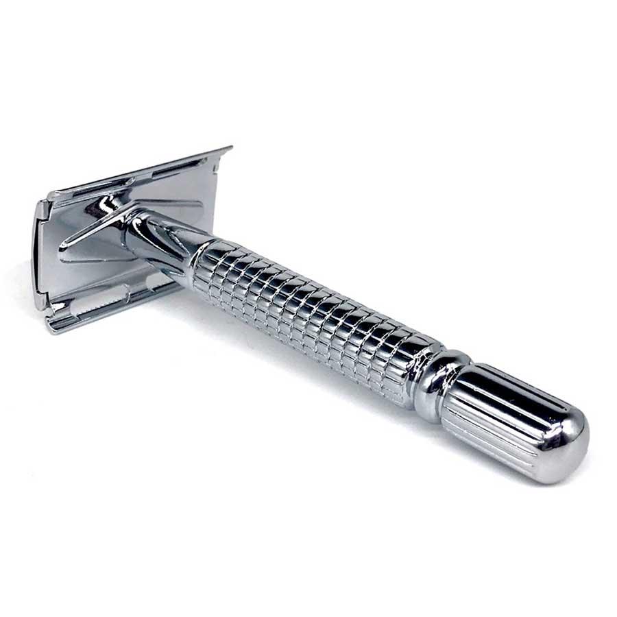 plastic free razor in stainless steel
