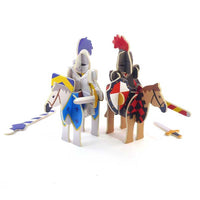 knights castle playset figurers on horses