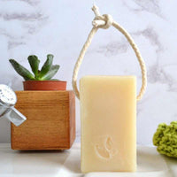 lemongrass soap on a rope