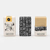 honey and thyme olive oil soap in paper packaging