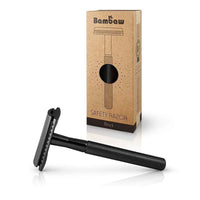 metal safty razor in black