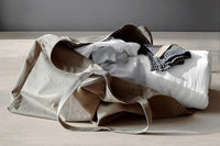 large organic bag on floor