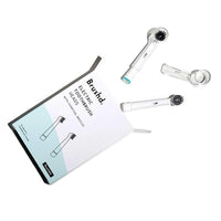 oral b recyclable electric toothbrush heads on white background
