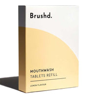 mouthwash tablet refills in cardboard packaging