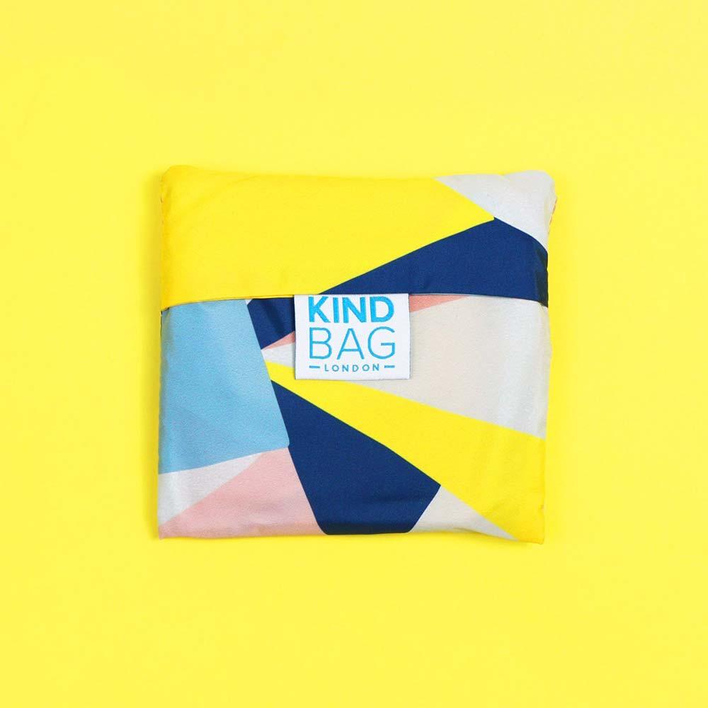 reusable shopping bag folded up