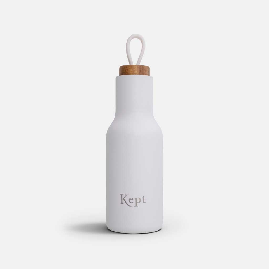 kept water bottle in chalk
