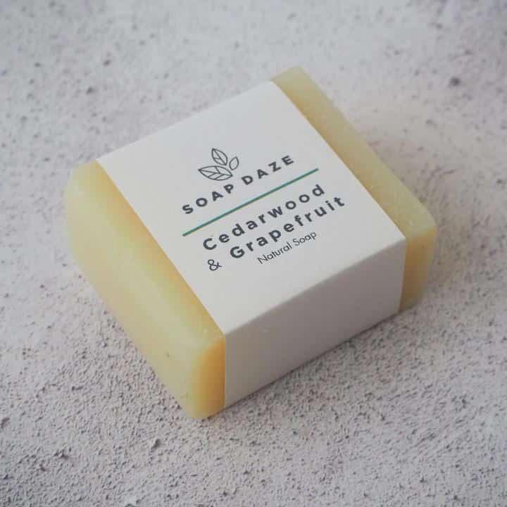 cedarwood and grapefruit soapdaze
