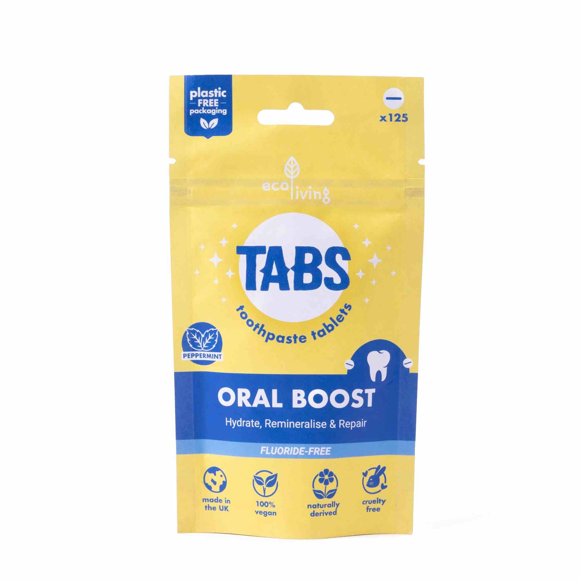 Oral Boost Toothpaste TABS - Fluoride Free