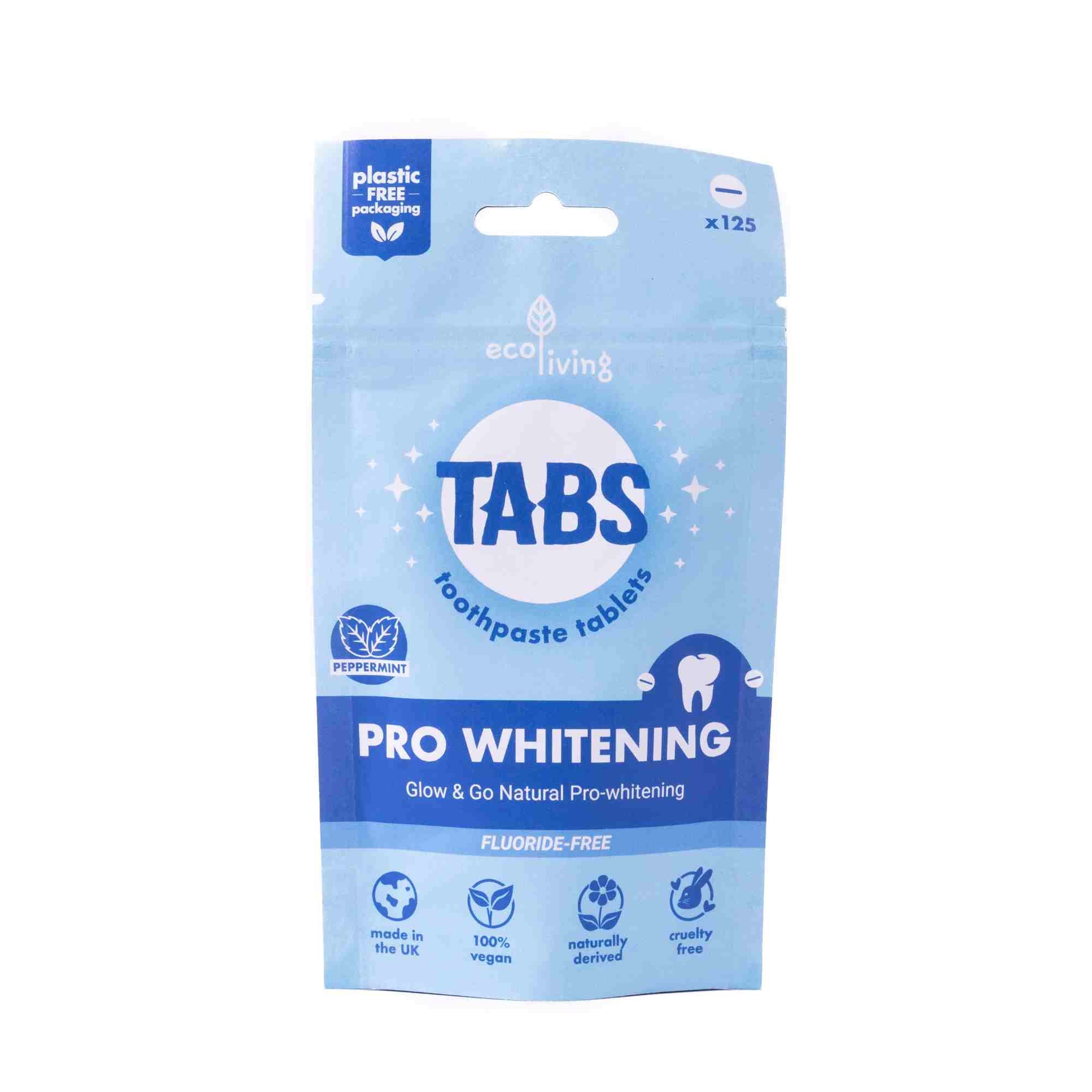 Pro Whitening Toothpaste TABS - Fluoride Free