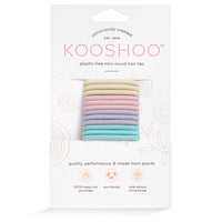 Plastic-Free Round Hair Ties - Mini 12-pack - Pastel Bloom