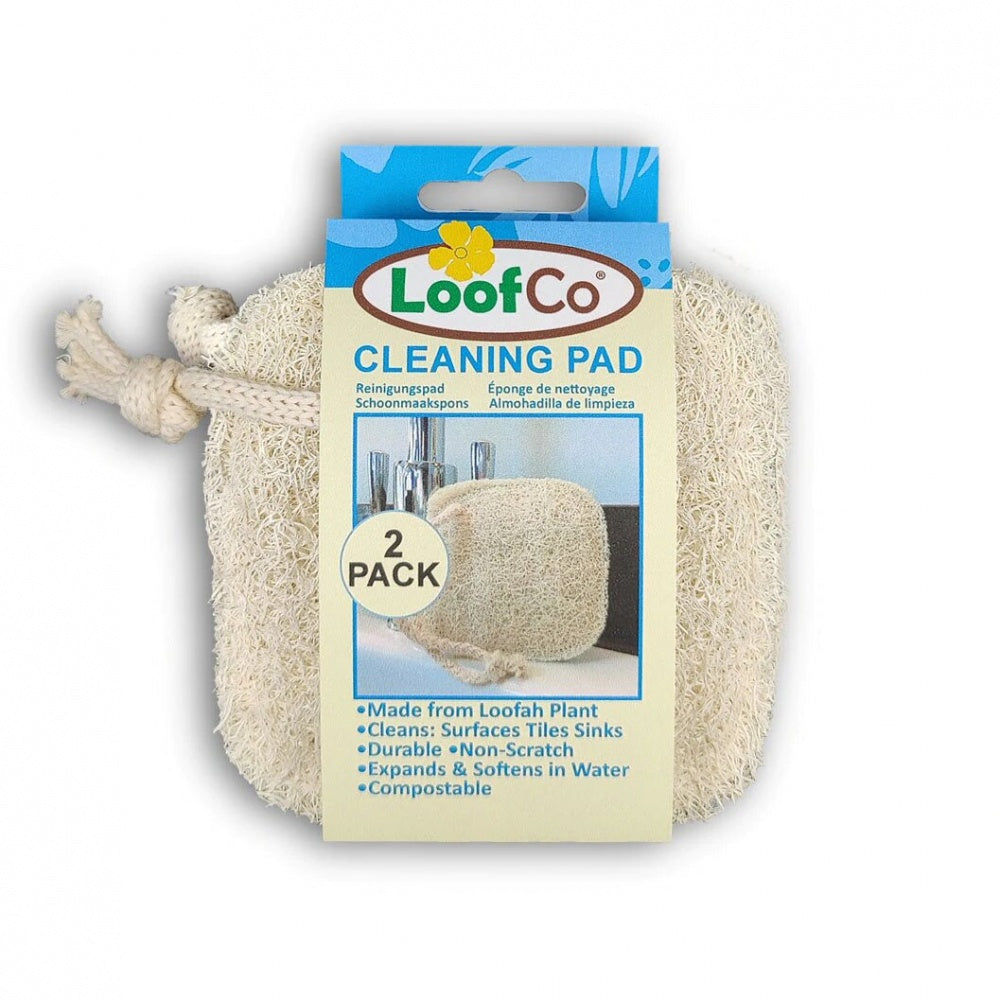 Loofah Cleaning Pad On A Rope - 2 Pack