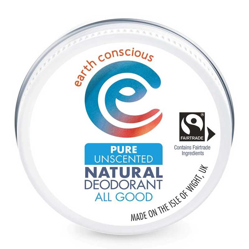 natural deodorant tin 6 different scents earth conscious