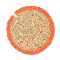 Seagrass & Jute Tablemat - Orange