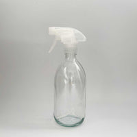 clear glass spray bottle