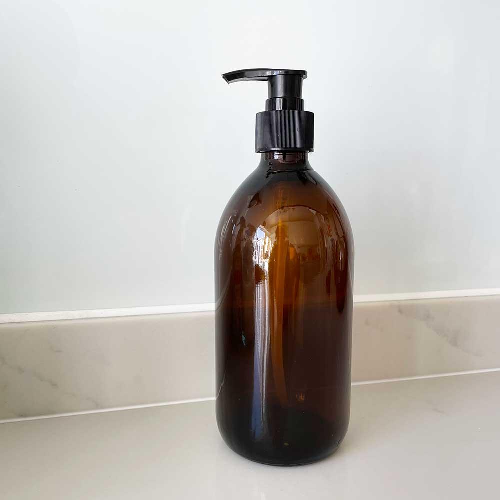 glass pump bottle