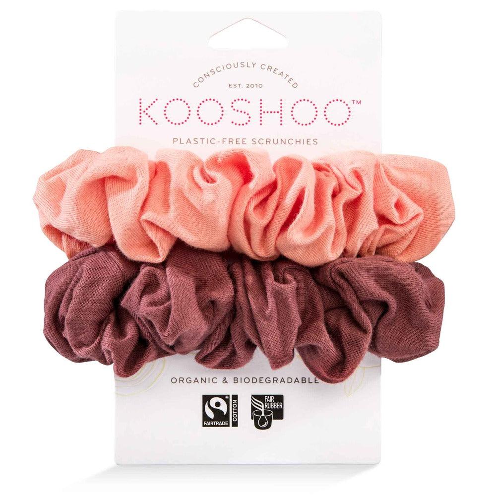 Plastic Free Scrunchies - Blush Walnut - The Friendly Turtle