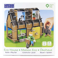 eco house play set incardboard box