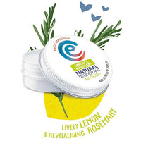 earth conscious natural deodorant tin with lemon and rosemary