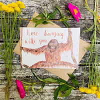 love hanging with you birthday card by loop loop