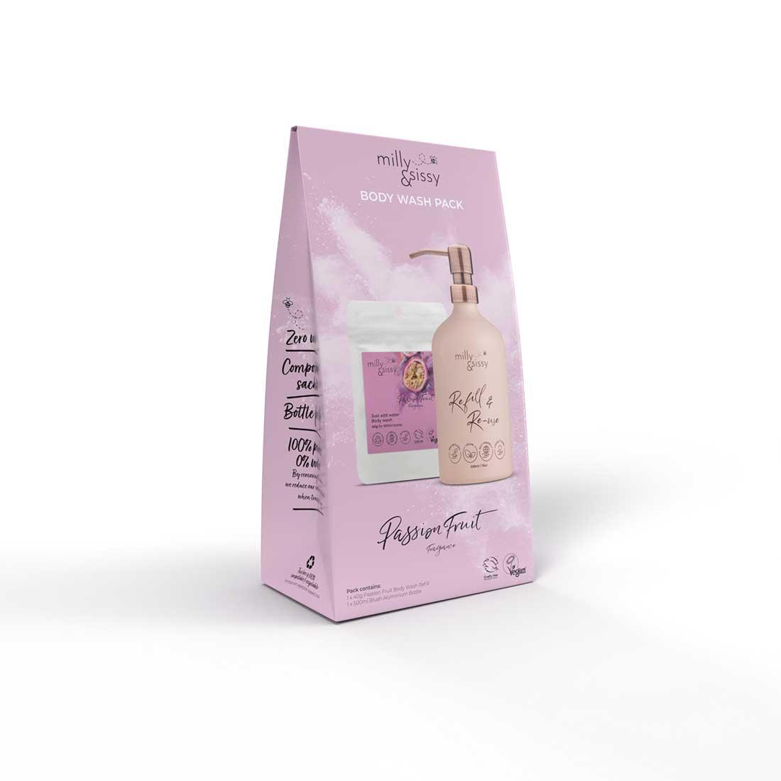 plastic free body wash set