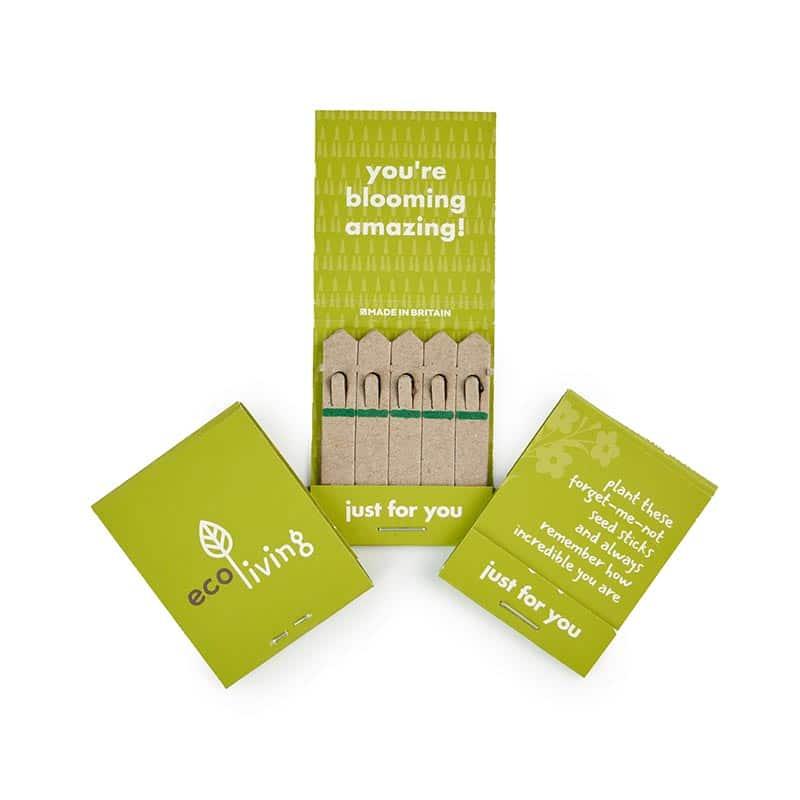 recycled maultipack christmas cards with plantable seed sticks